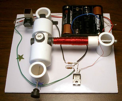 Motor with optical control