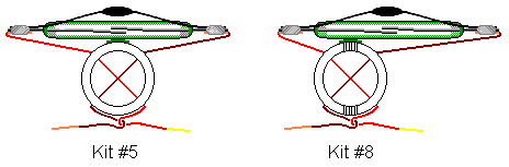 Diagram 3: Reed switch with ZNR on a stand with twisted wires